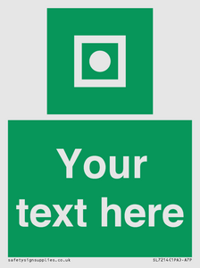 Custom sign safe condition Shipboard general alarm